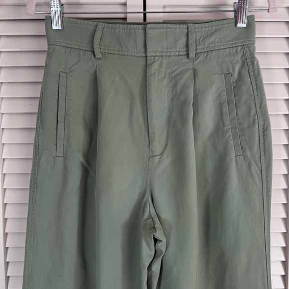 Everlane The Way-High Drape Pant Wide Leg High Waist Trouser Lily Pad 6S - Picture 3 of 11